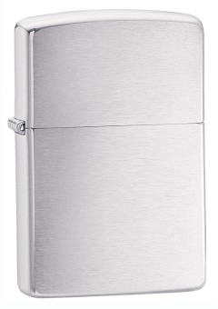 зажигалка Zippo 200 Reg Brush Fin Chrome зажигалка Zippo 200 Reg Brush Fin Chrome